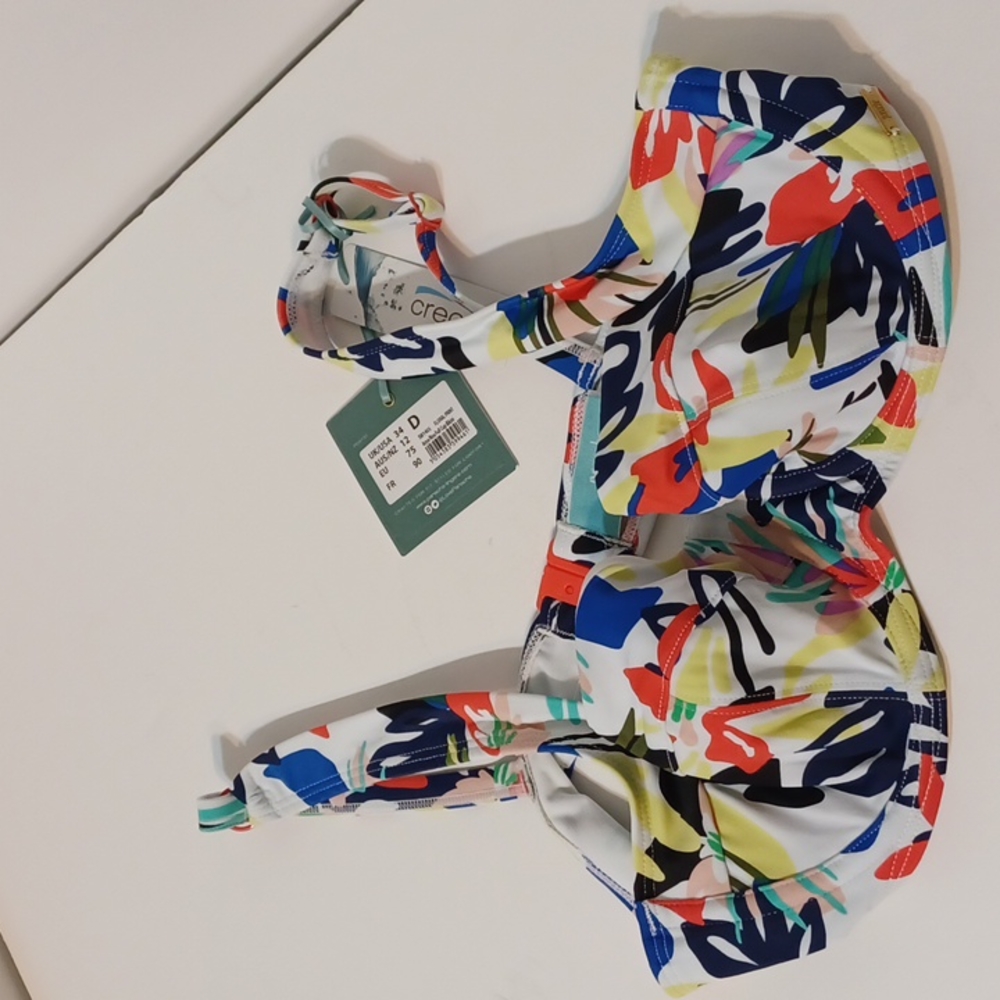 So Sexy Panache Swim Bikini Top Anya Riva Full Cup Floral Print
